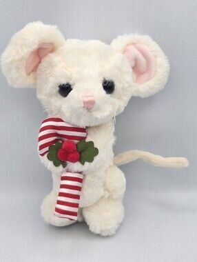 Big Head Pip the Christmas White Mouse By Bearington Collection Holiday